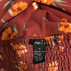 Rue21 Dresses - Rue 21 Off the Shoulder Orange Floral Dress Rue21 Dresses - Rue 21 Off the Shoulder Orange Floral Dress